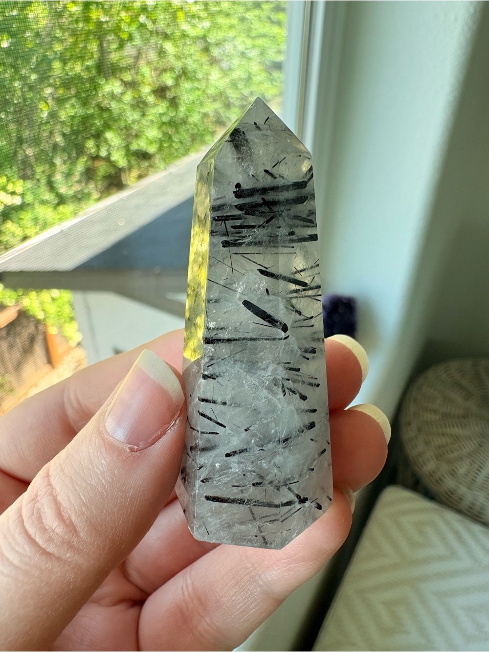 Tourmaline Quartz Crystal Tower